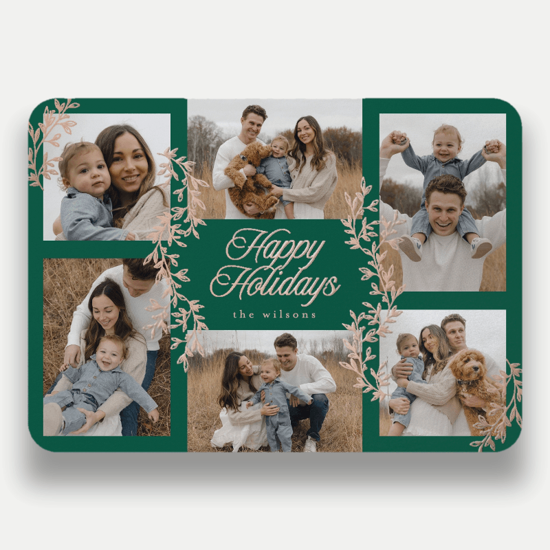 Painted Sprigs Holiday Card