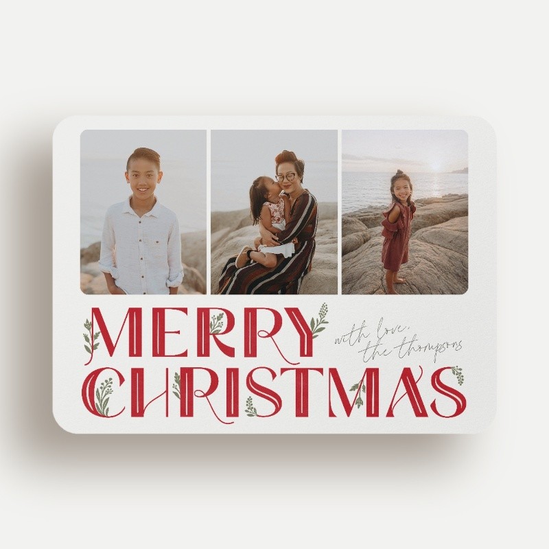 Deco Botanical Holiday Card