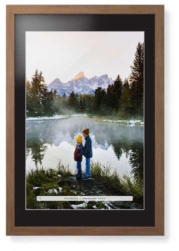 Framed Prints: Travel Banner Portrait Natural Contemporary Frame Black Top Mat White Bottom Mat 20x30 Black 1 Photo Shutterfly