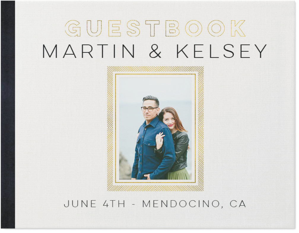 Gilded Wedding Guestbook