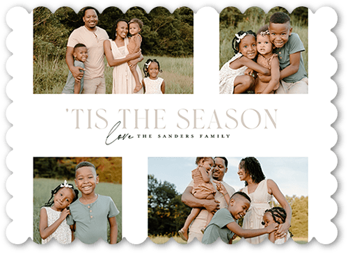 Exceptional Days 5x7 White  Holiday Card