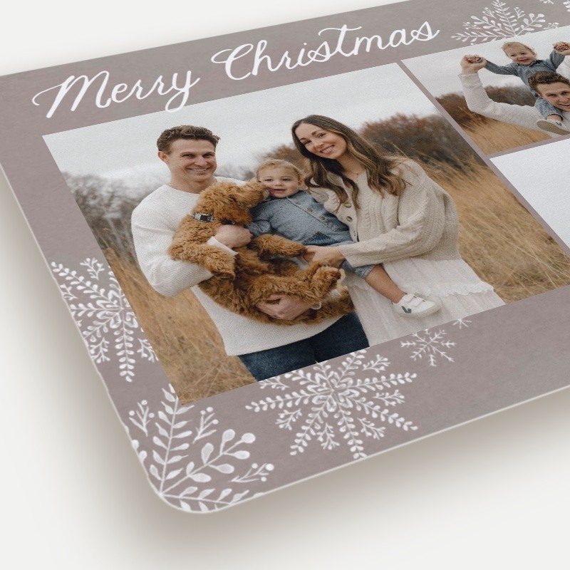 Scattered Snowflakes Holiday Card