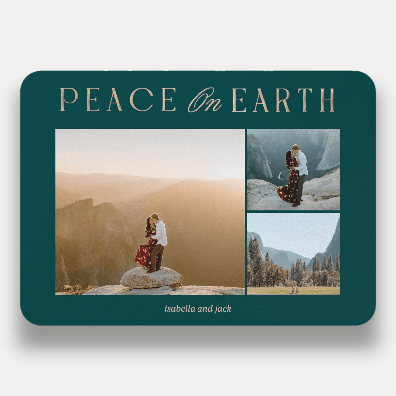 Luminous Peace Religious Christmas Card