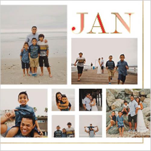 Gilded Jewel Tones 12x12 undefined  Wall Calendar