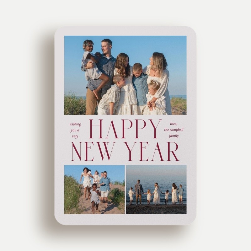 Grand Serif New Year's Card