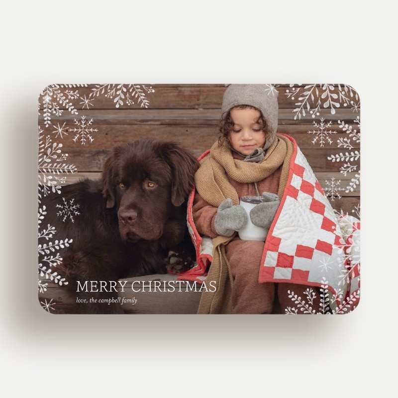 Snowflake Frame Holiday Card