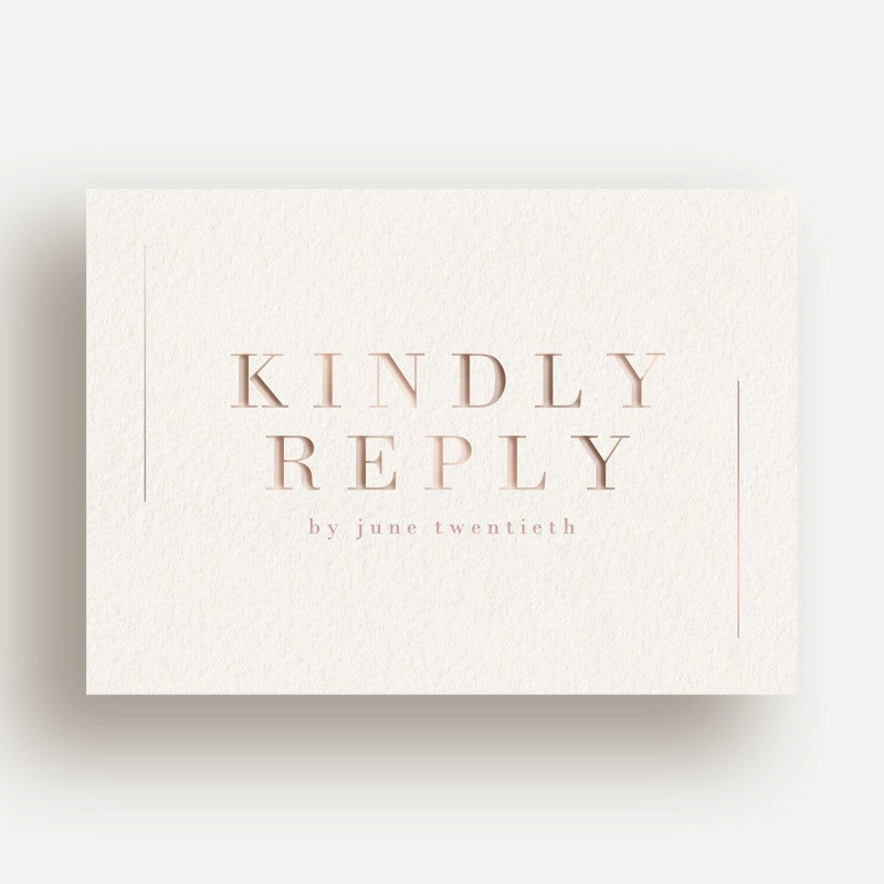 Cute Wedding RSVP Card