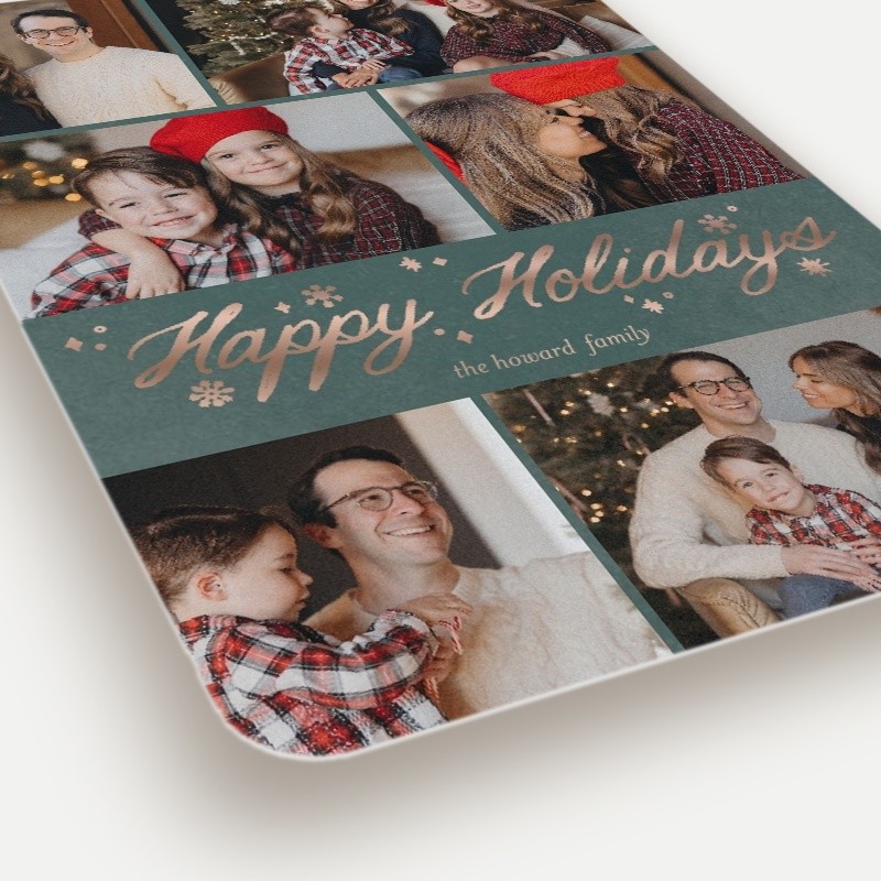 Snowflake Script Holiday Card