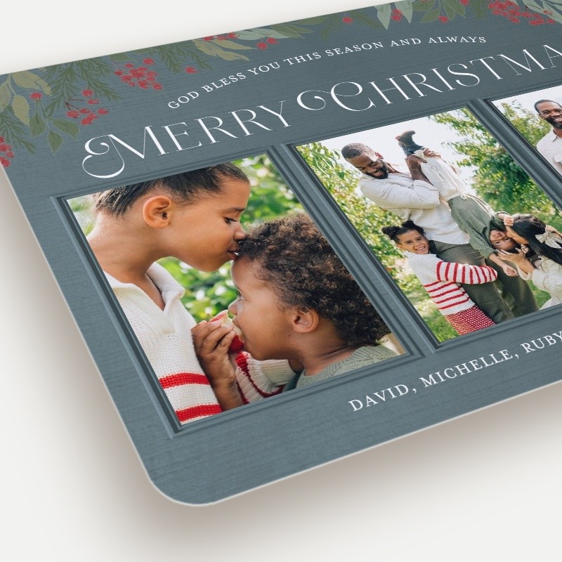Botanical Arch Religious Christmas Card