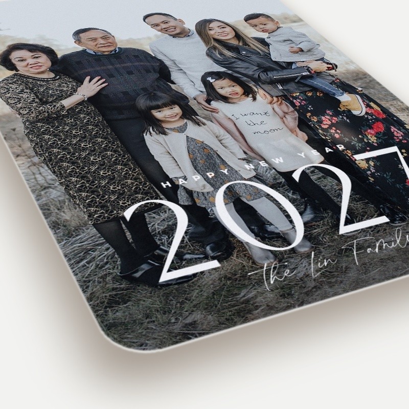 Modern Yearframe New Year's Card