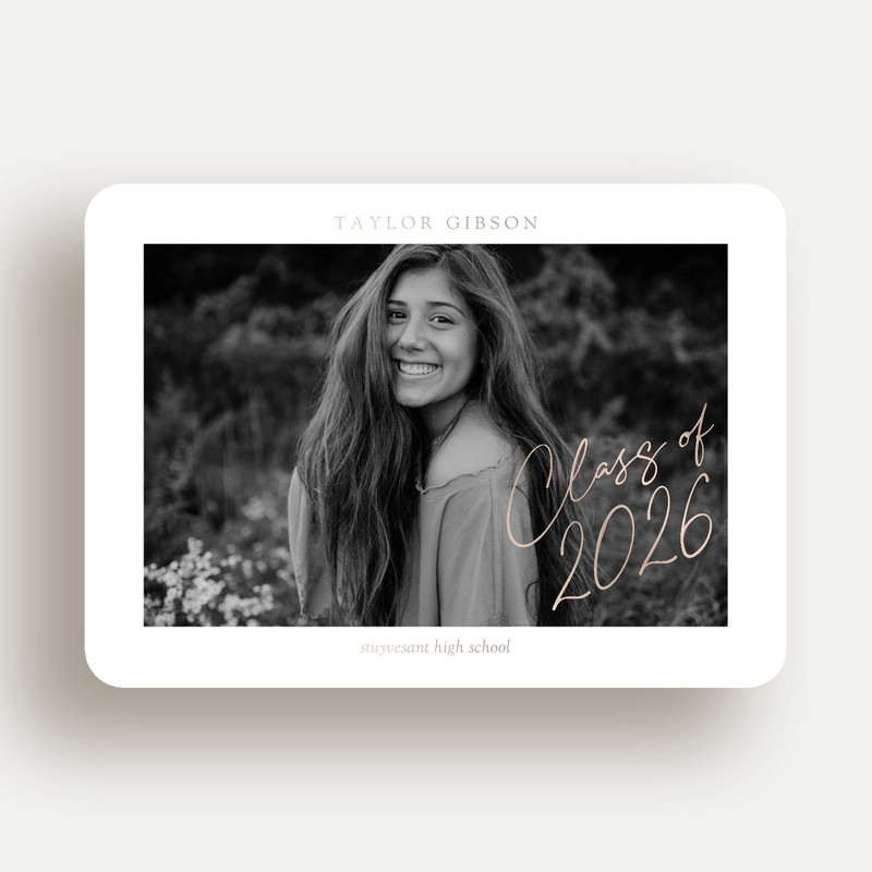 Classy Graduation Announcement