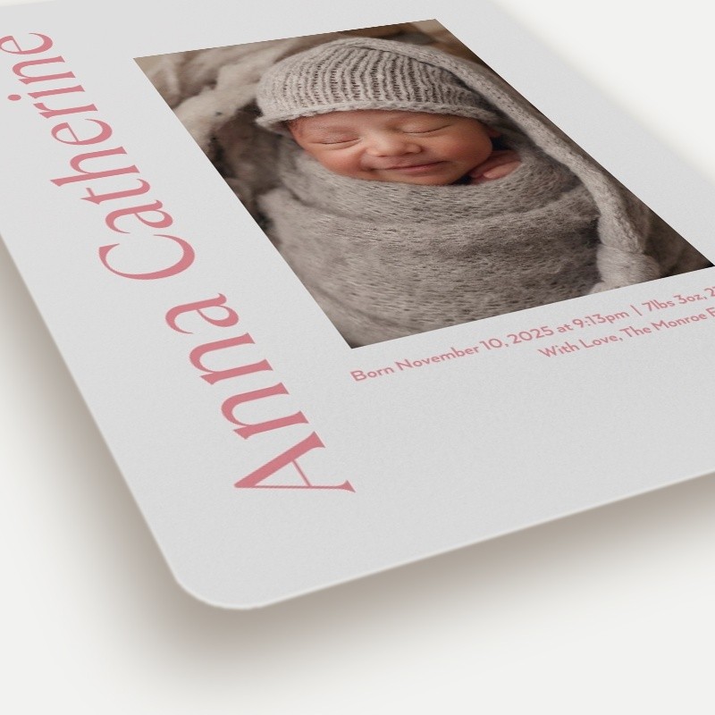 Editorial Debut Birth Announcement