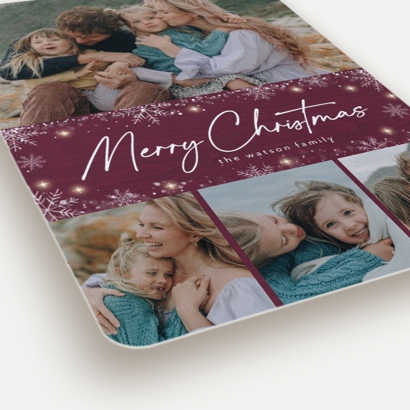Snowflurry Script Holiday Card