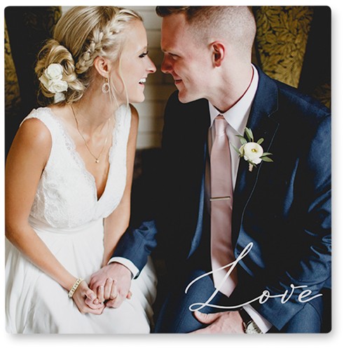 Pure Love 8x8 White  Photo Tile