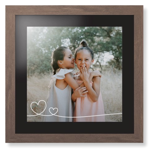 Double Heart Line Art