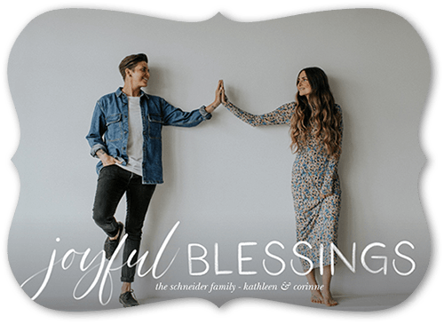 Season In Focus 5x7 White  Holiday Card