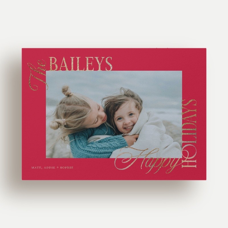 Bold Clipped Holiday Card