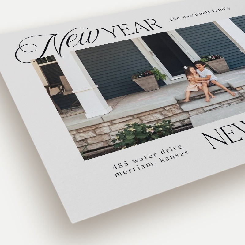 Script Serif Home Moving Announcement
