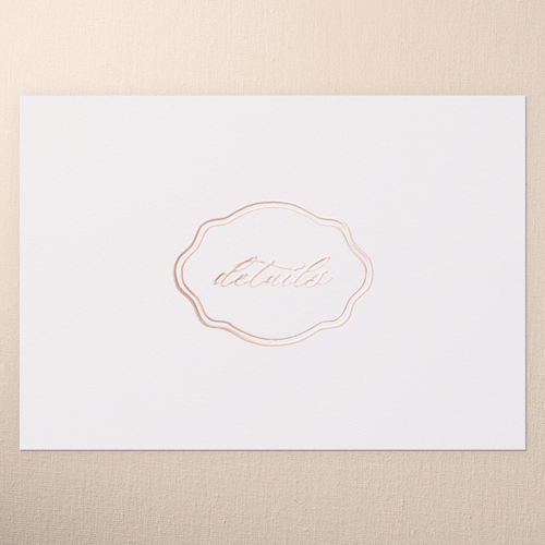 Pink Rose Gold Invitations
