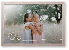 Double Heart Line Art