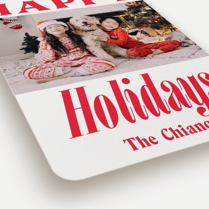 Bold Cheer Holiday Card