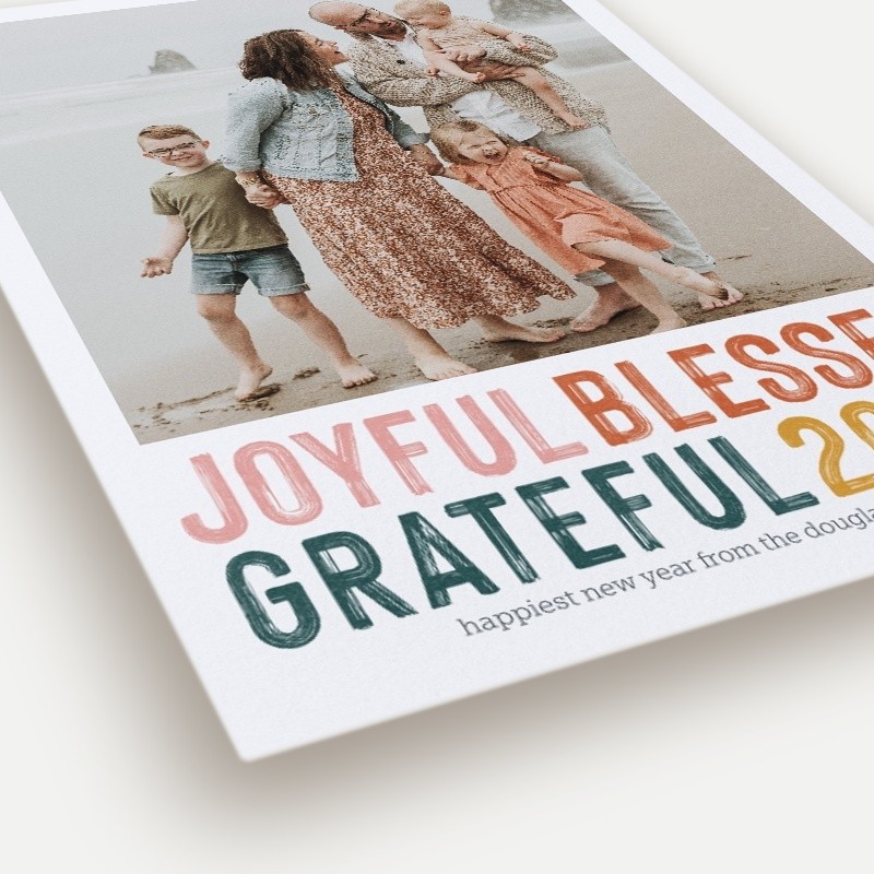 Generous Gratitude New Year's Card