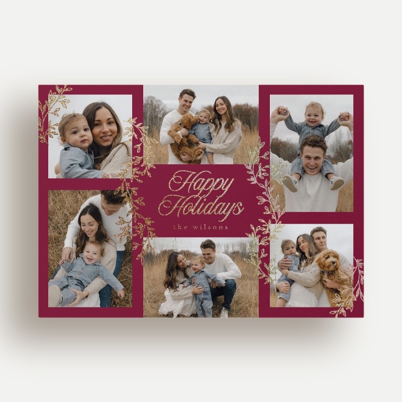 Painted Sprigs Holiday Card