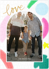 Colorful Love Brushstrokes