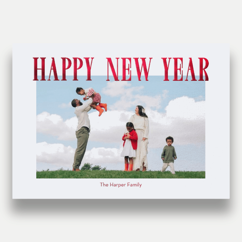 Elegant Serif Holiday Card