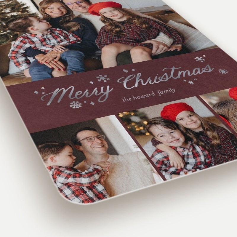 Snowflake Script Holiday Card