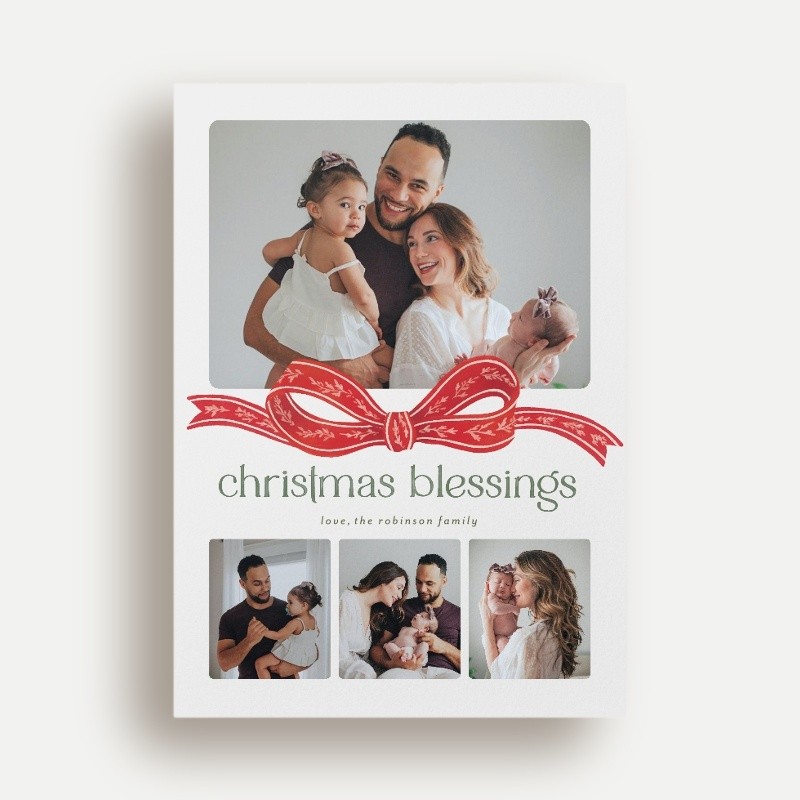 Gorgeous Bow Holiday Card