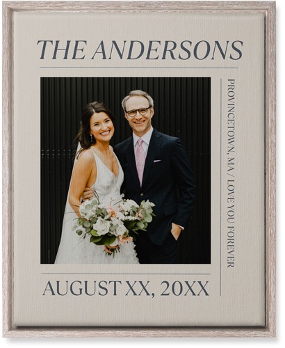 Editorial Snapshot 16x20 Beige  Canvas Print