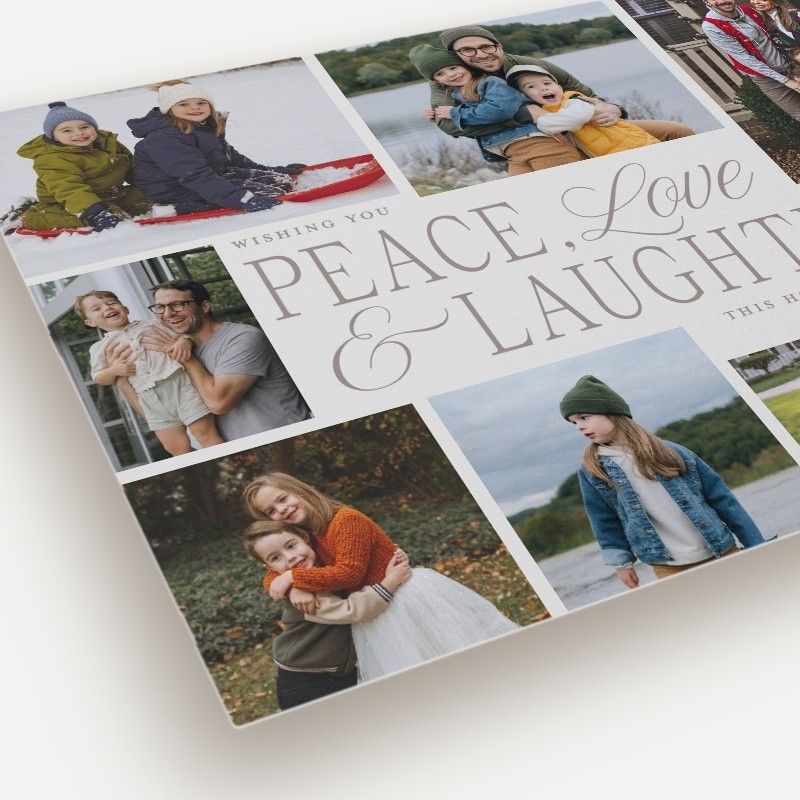 Peace Laughter Holiday Card