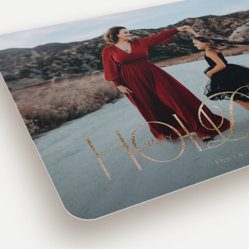 Elegant Flourish Holiday Card