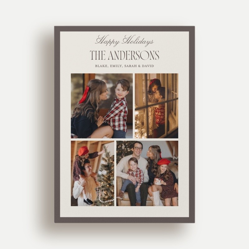 Bordered Statement Holiday Card