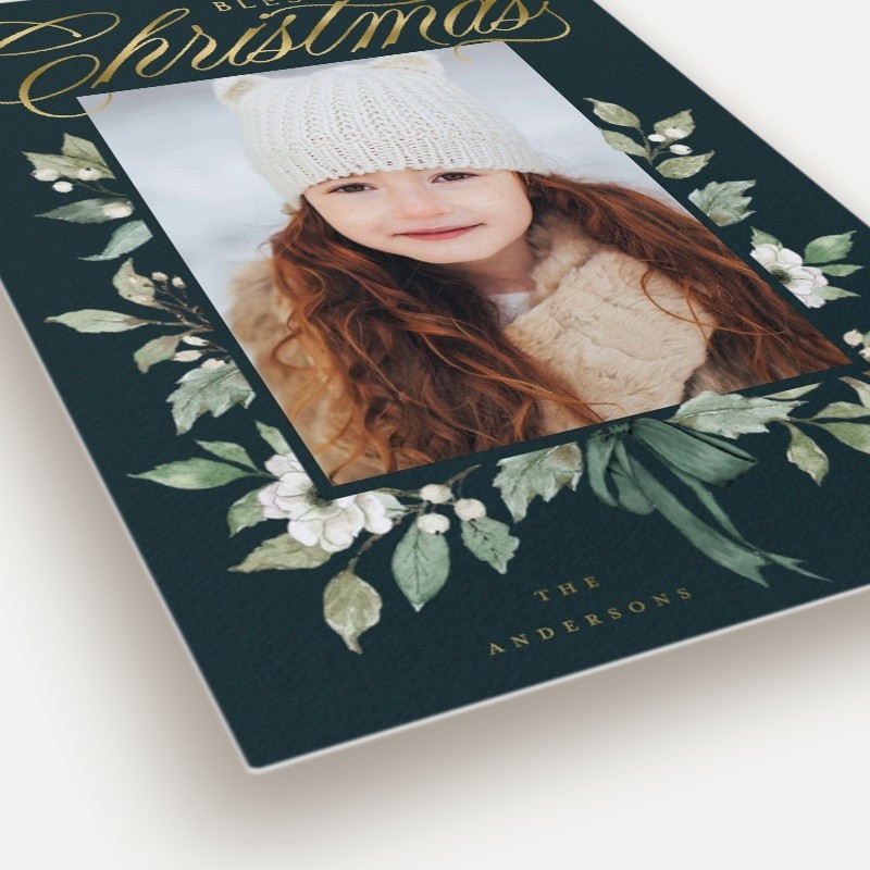 Botanical Bow Holiday Card