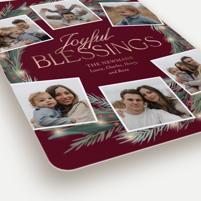 Encircled Wreath Holiday Card