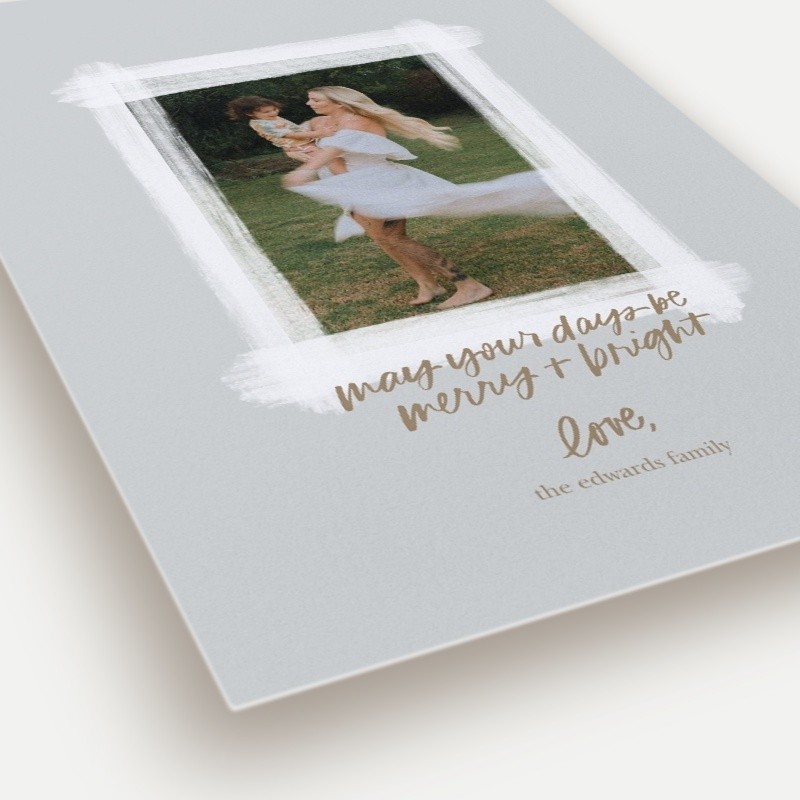 Painted Frame Holiday Card