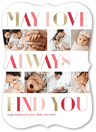 Find Love 5x7 White  Valentine's Day Card