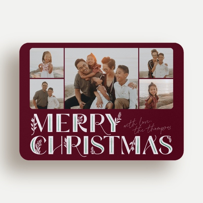 Deco Botanical Holiday Card