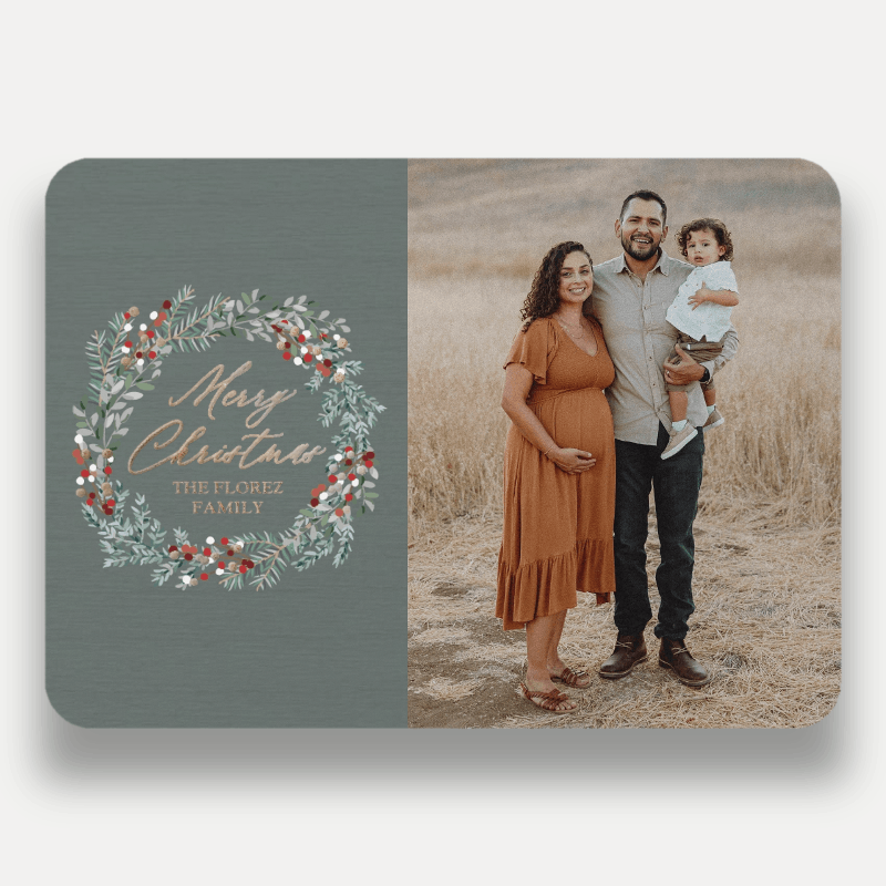 Berry Wreath Holiday Card