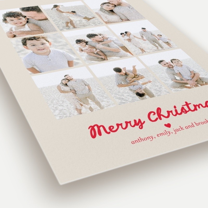 Nine Frame Holiday Card