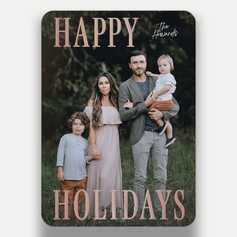 Classic Headline Holiday Card