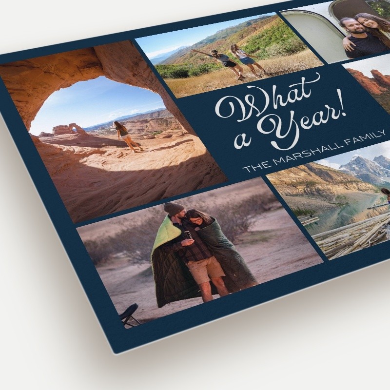 Year Recap New Year's Card