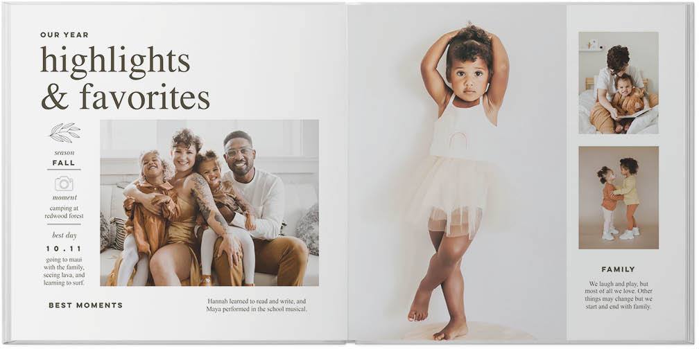 Modern Year In Review Photo Album