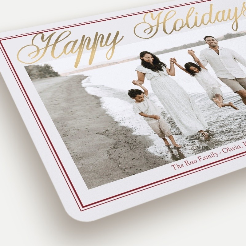 Grand Script Holiday Card