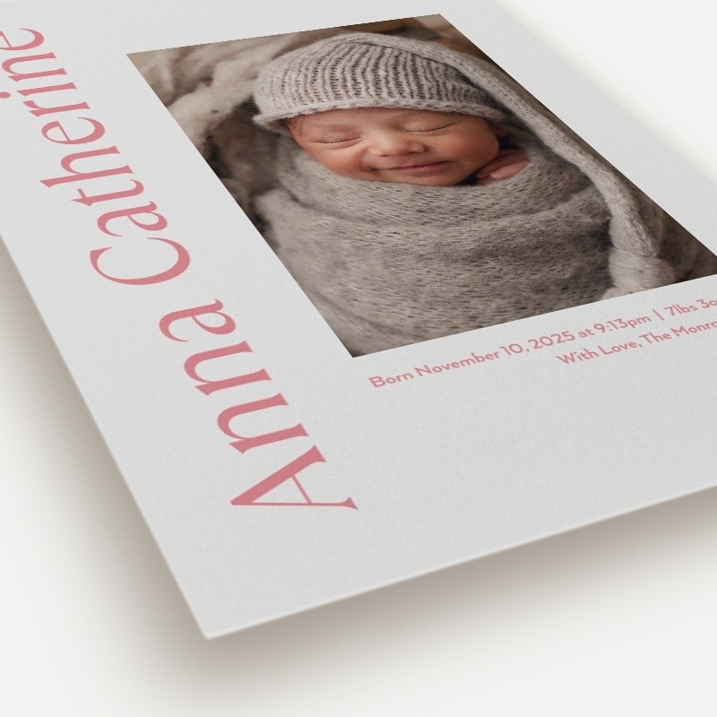 Editorial Debut Birth Announcement
