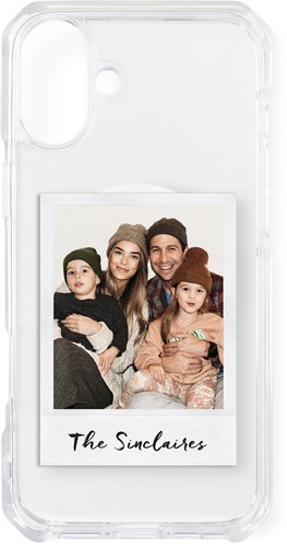 Simple Snapshot 3.25x6.5 Gray  iPhone Clear Impact Case