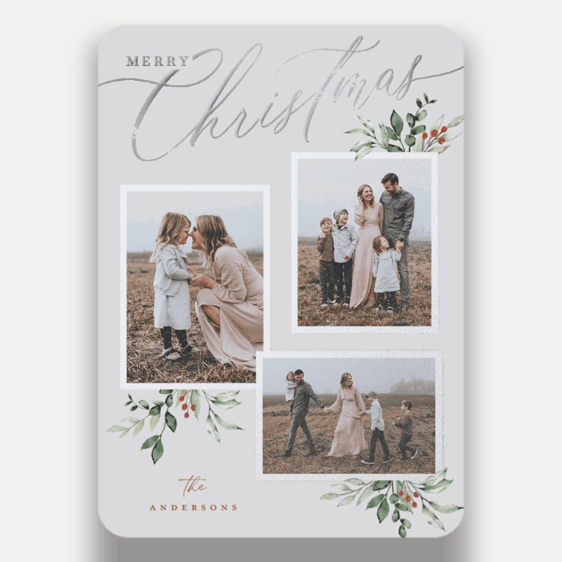 Script and Snapshots Holiday Card
