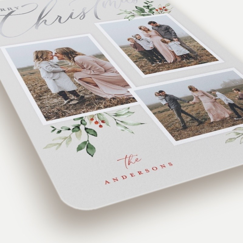 Script and Snapshots Holiday Card